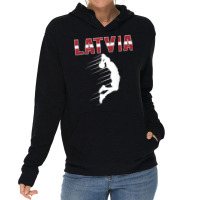 Proud Latvia Basketball Fans Jersey Latvian Flag Baller Team T Shirt Lightweight Hoodie | Artistshot