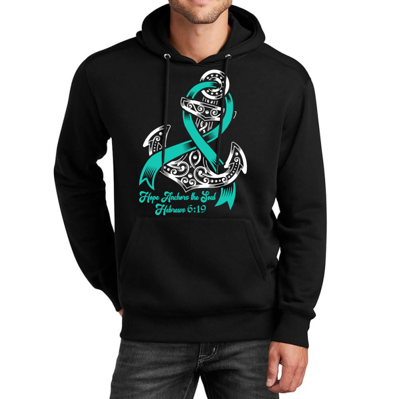 Myasthenia Gravis Awareness  Hope Anchors The Soul Unisex Hoodie | Artistshot