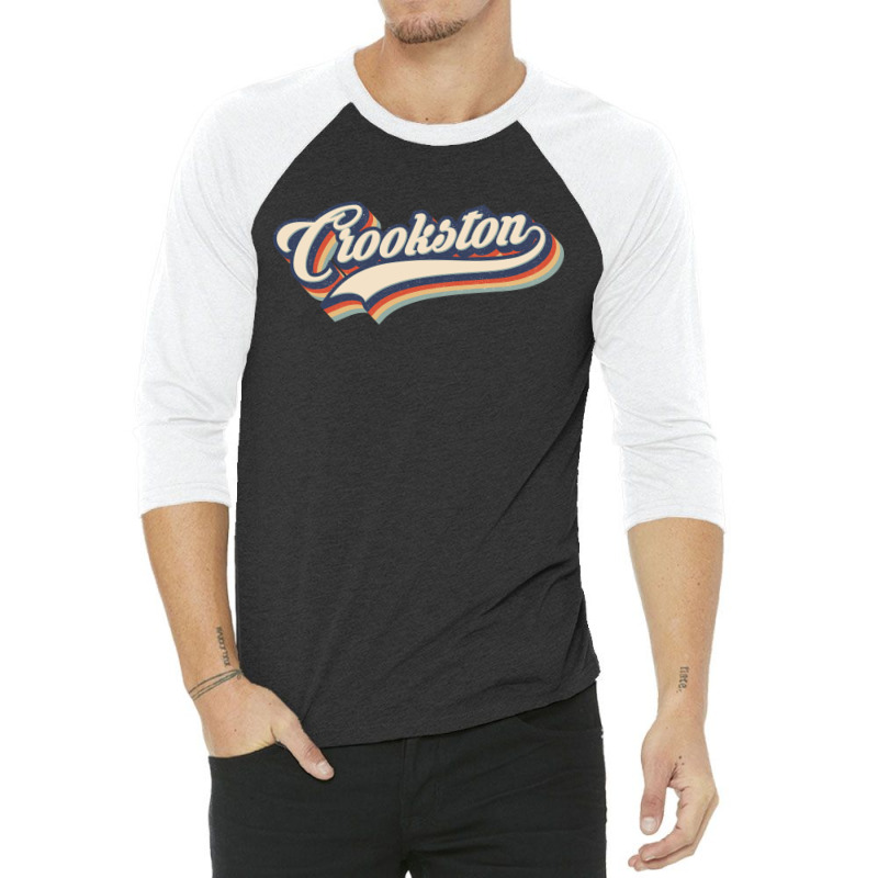 I Love Crookston City Usa Retro Vintage 3/4 Sleeve Shirt by HydraAntBoxing | Artistshot