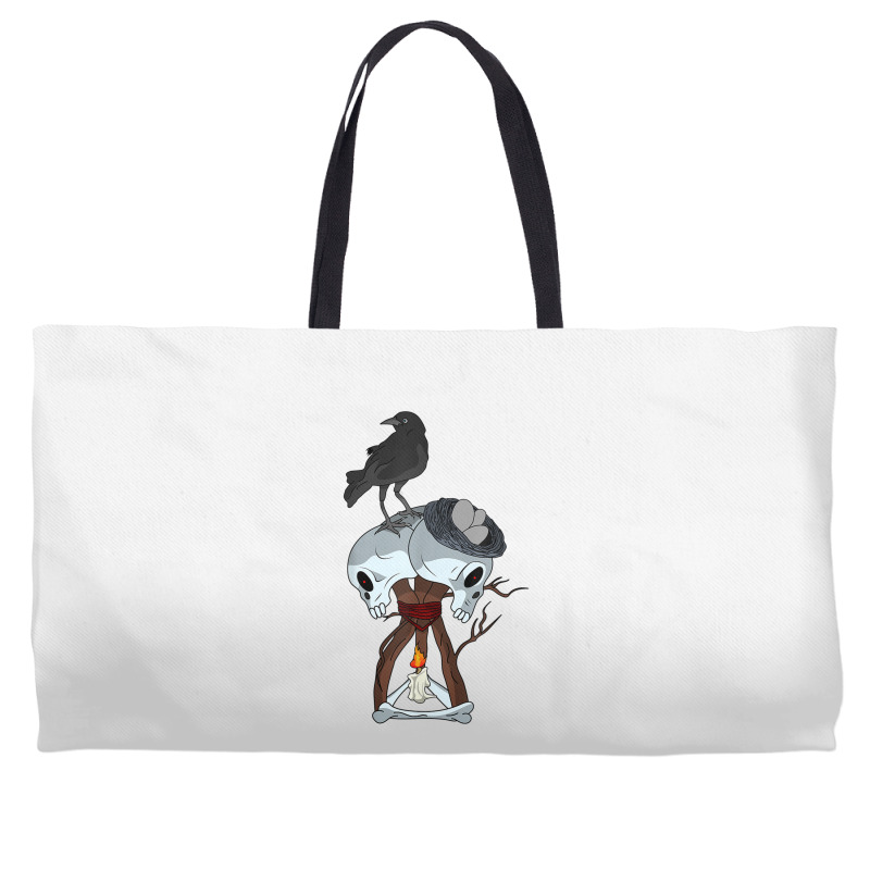 Skull Hex Crow Video Game Weekender Totes | Artistshot