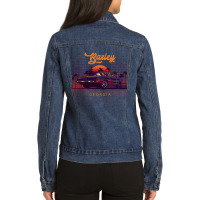 Baxley Georgia Retro Vintage 80s 90s Muscle Cars Retrowave Aesthetic Ladies Denim Jacket | Artistshot