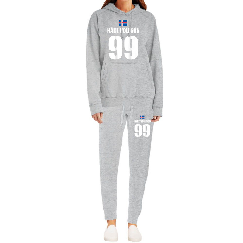 Hake Vollson 99 Sauftrikot Island Namen Fußball Partyurlaub Hoodie & Jogger Set | Artistshot