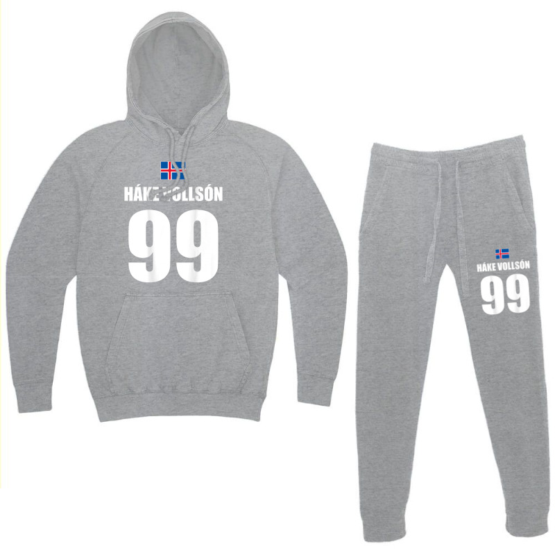 Hake Vollson 99 Sauftrikot Island Namen Fußball Partyurlaub Hoodie & Jogger Set | Artistshot