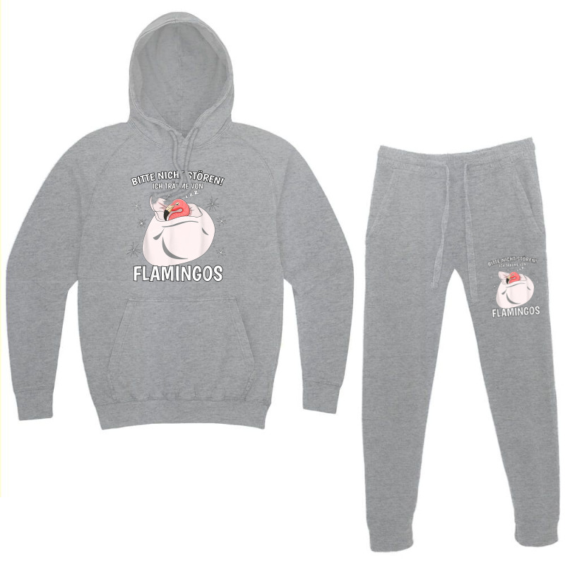 Ich Träume Von Flamingos Sleeping Shirt Nightdress Flamingo Hoodie & Jogger Set | Artistshot