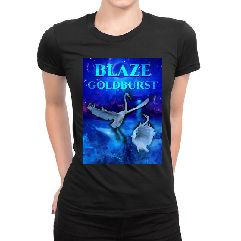 Blaze Goldburst Fantasy Book Birds Animals Fight Ladies Fitted T-Shirt by cm-arts | Artistshot