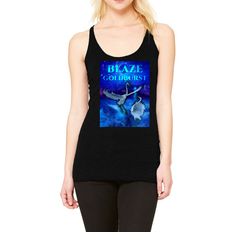 Blaze Goldburst Fantasy Book Birds Animals Fight Racerback Tank by cm-arts | Artistshot