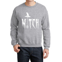 Women's Witch's Hat, Broom, Witches, Witches, Halloween, Wicca, Coven Crewneck Sweatshirt | Artistshot