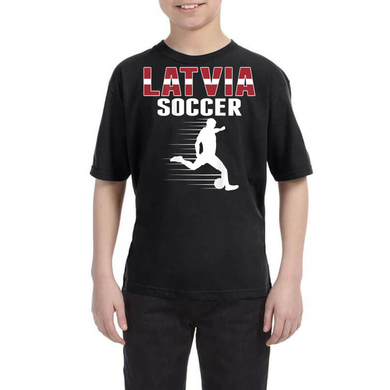 Latvia Soccer Lovers Jersey   Proud Latvian Football Fans T Shirt Youth Tee by cm-arts | Artistshot