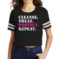 Vintage Cleanse Treat Protect Facialist Skincare Esthetician T Shirt Scorecard Crop Tee | Artistshot