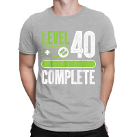 40th Birthday Gift Man Woman Gamer Gamer Level 40 T-shirt | Artistshot