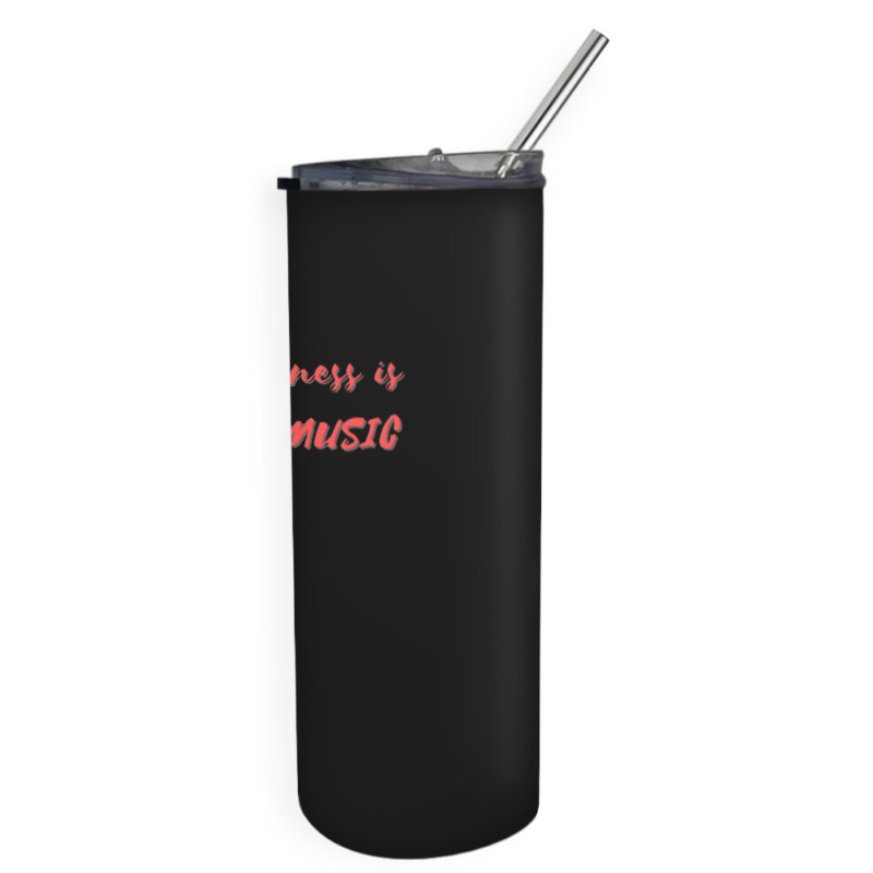 Happiness Is Rap Music Skinny Tumbler | Artistshot