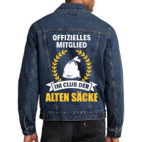 Alter Sack Birthday Grandpa Rentner Club Der Old Sacks Men Denim Jacket | Artistshot