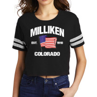 Milliken Colorado Co Usa Stars & Stripes Vintage Style Scorecard Crop Tee | Artistshot