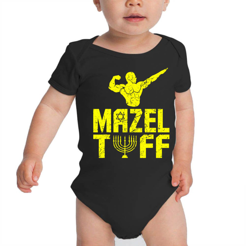 Mazel Tuff Jewish Strong Jew  For Men Hanukkah Baby Bodysuit | Artistshot