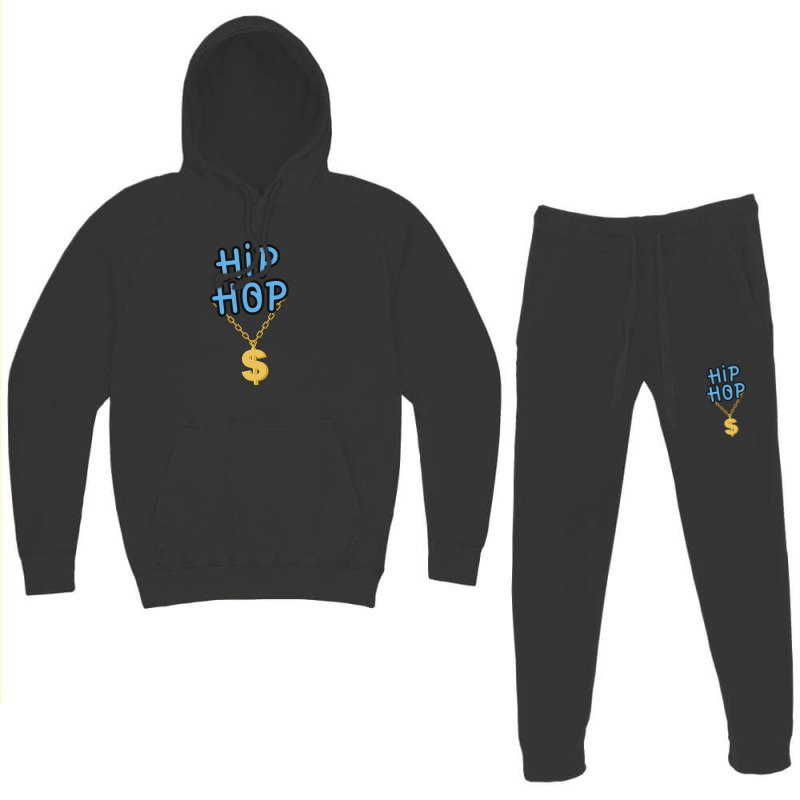 Hip Hop Rap Gangster Rap Break Dance Music Lovers Gold Chains 1 Hoodie & Jogger Set | Artistshot