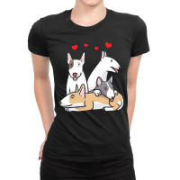 Miniature Bull Terrier Miniature Bull Terrier Dog Ladies Fitted T-shirt | Artistshot