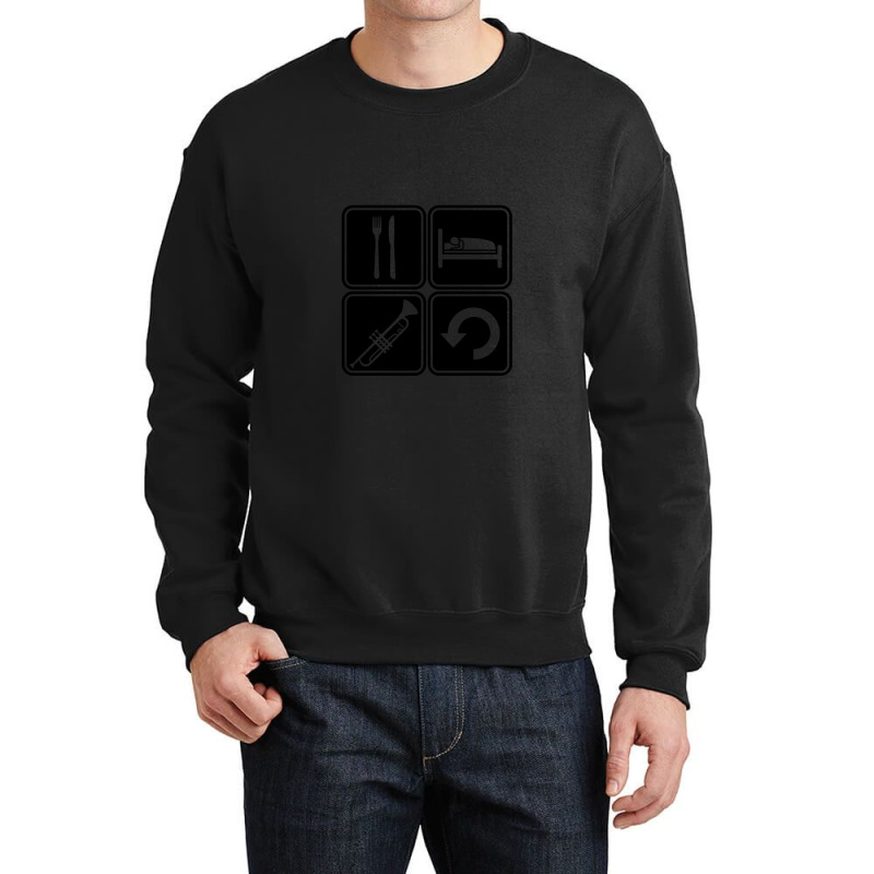 Eat Sleep Trumpet Crewneck Sweatshirt | Artistshot