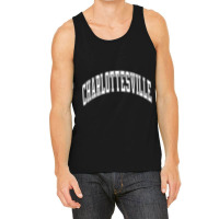 Charlottesville Virginia Va Varsity Style White Text Long Sleeve T Shi Tank Top | Artistshot