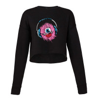 Headphones Monster Cropped Sweater | Artistshot