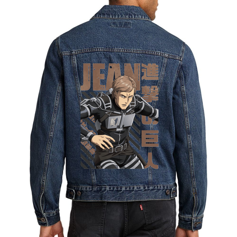 Shingeki No Kyojin Jean Kirstein Men Denim Jacket by cm-arts | Artistshot