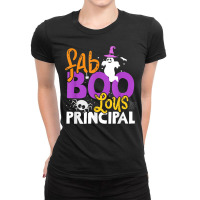 Faboolous School Principal Ghost Halloween Costume Ladies Fitted T-shirt | Artistshot