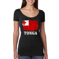 Vintage Tonga Flag For Tongan Gift T Shirt Women's Triblend Scoop T-shirt | Artistshot