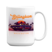 Bellingham Washington Retro Vintage 80s 90s Muscle Cars Retrowave Aest 15 Oz Coffee Mug | Artistshot