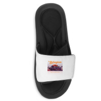 Bellingham Washington Retro Vintage 80s 90s Muscle Cars Retrowave Aest Slide Sandal | Artistshot