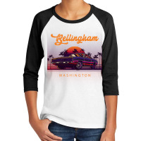 Bellingham Washington Retro Vintage 80s 90s Muscle Cars Retrowave Aest Youth 3/4 Sleeve | Artistshot