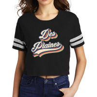 I Love Des Plaines City Usa Retro Vintage Scorecard Crop Tee | Artistshot