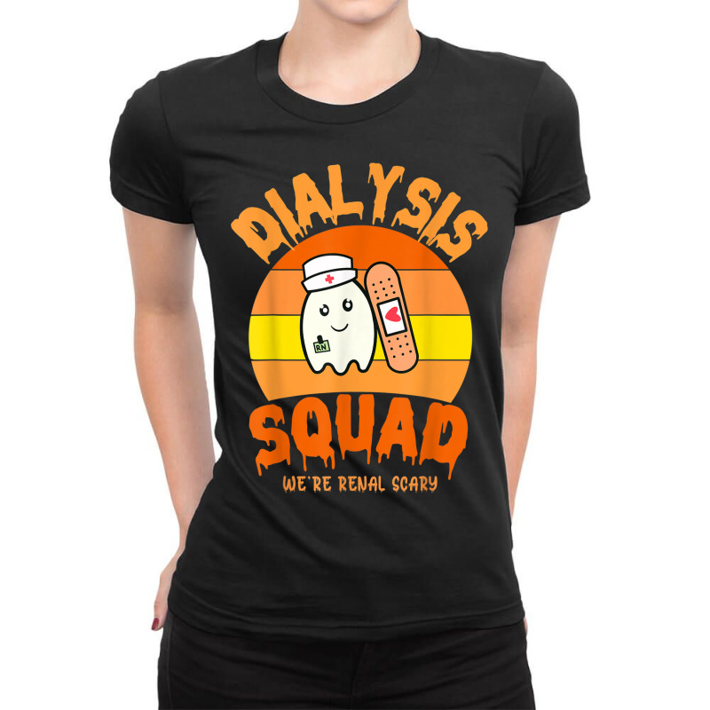 Halloween Dialysis Shirts Dialysis Technician Kidney Squad Ladies Fitted T-Shirt by Outpost | Artistshot