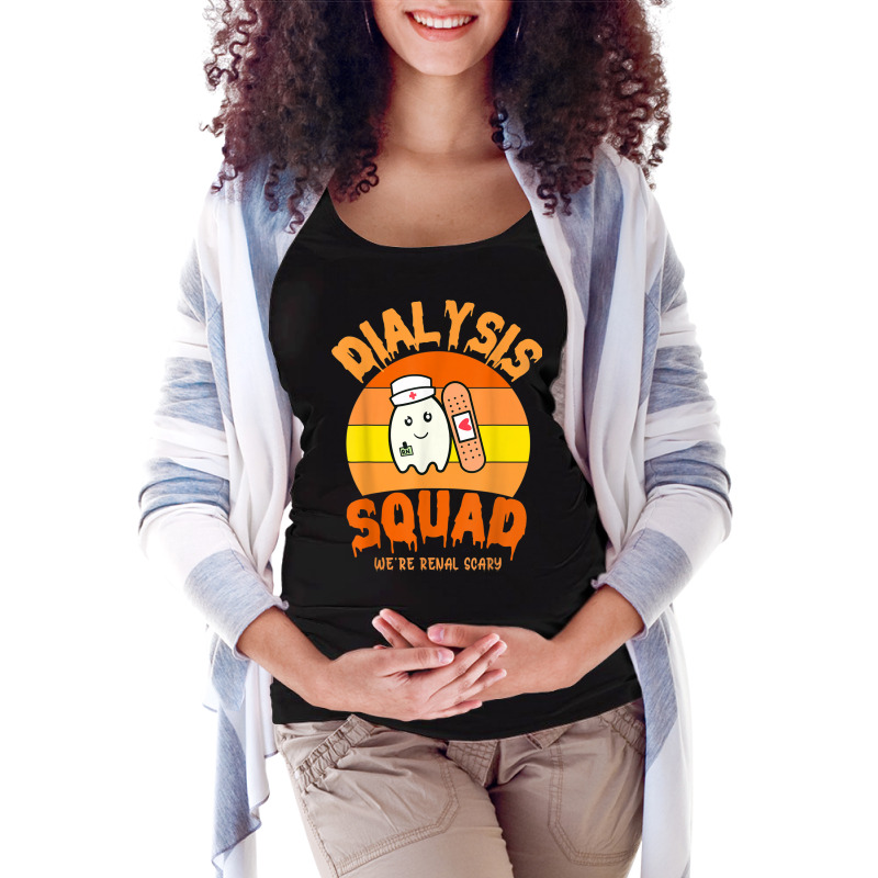 Halloween Dialysis Shirts Dialysis Technician Kidney Squad Maternity Scoop Neck T-shirt by Outpost | Artistshot