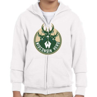 The Wisconsin Herd Basketball Youth Zipper Hoodie | Artistshot