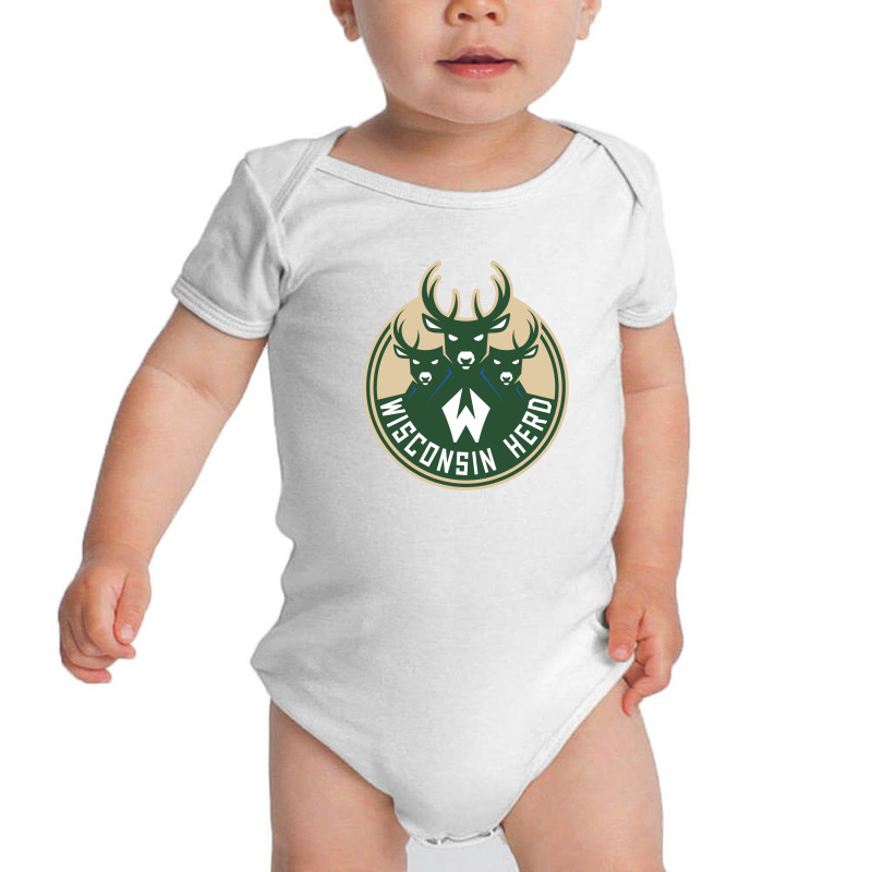 The Wisconsin Herd Basketball Baby Bodysuit | Artistshot