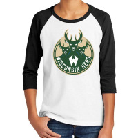 The Wisconsin Herd Basketball Youth 3/4 Sleeve | Artistshot