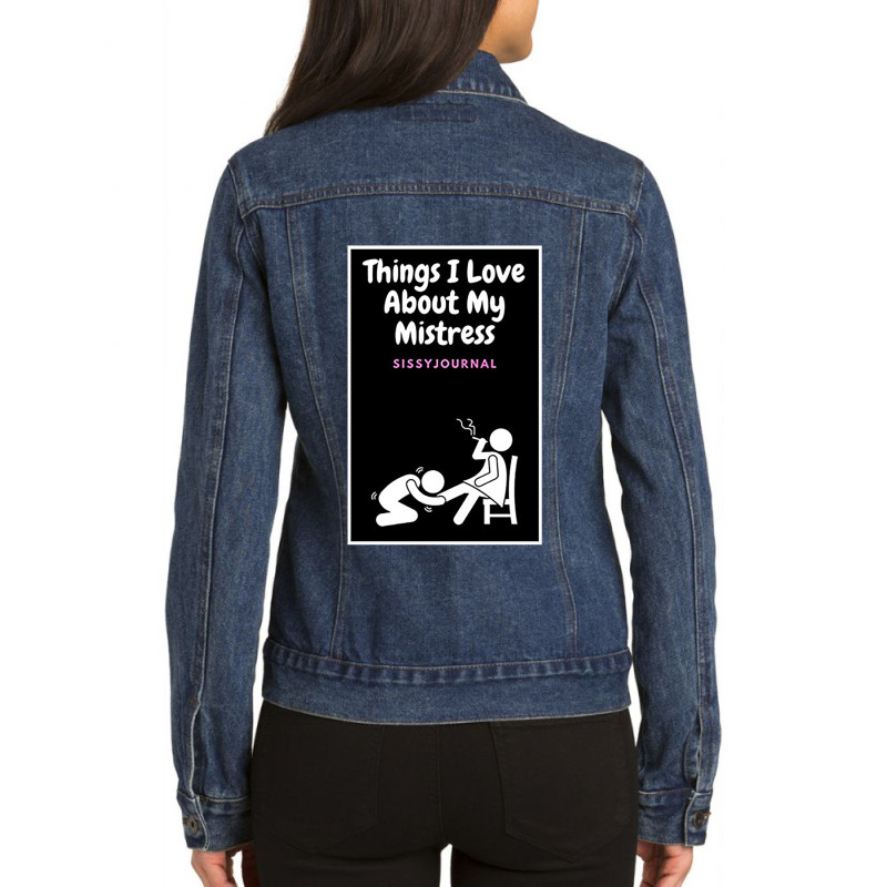 I Love Submissive Men  (11) Ladies Denim Jacket by cm-arts | Artistshot