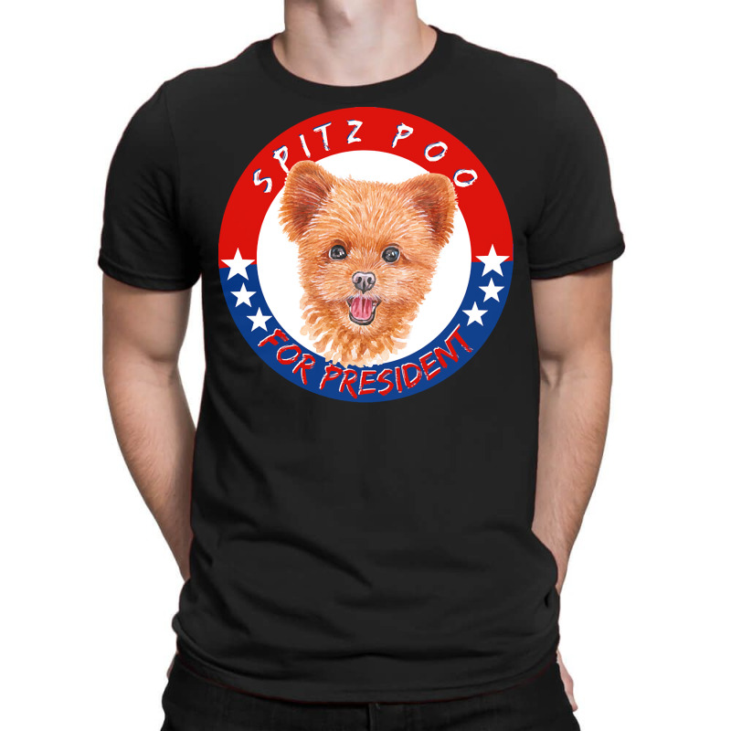 Spitz Gift T  Shirt Spitz Poo For President T Shirt Hoodie Mug Noteboo T-Shirt by brekkeelton | Artistshot