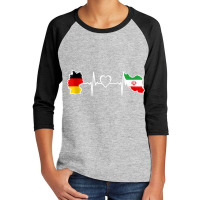 Iran Germany Flag Iranian German Heartbeat Tank Top Youth 3/4 Sleeve | Artistshot