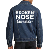 Womens Broken Nose Survivor Broken Bone Injury Recovery Tank Top Men Denim Jacket | Artistshot