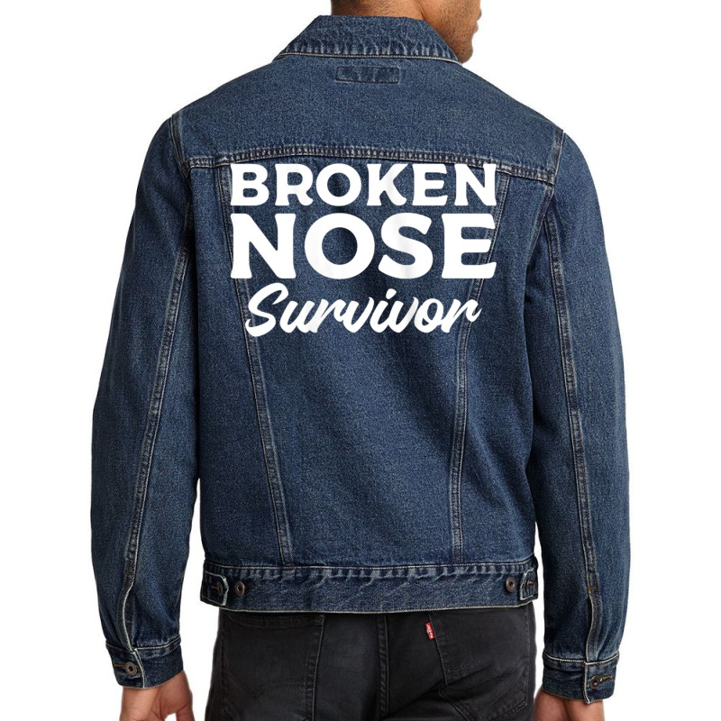 Womens Broken Nose Survivor Broken Bone Injury Recovery Tank Top Men Denim Jacket | Artistshot