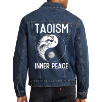 Taoism Inner Peace Daoism Spirituality Enlightenment Men Denim Jacket | Artistshot