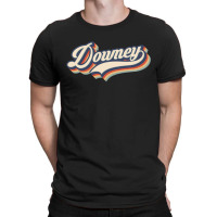 I Love Downey City Usa Retro Vintage T-shirt | Artistshot