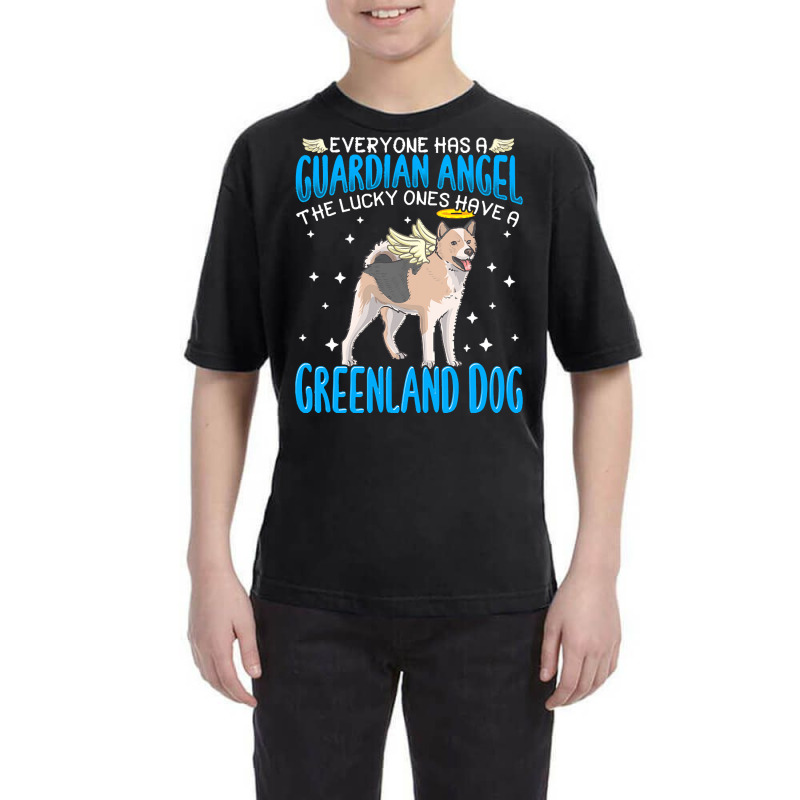 Greenland Dog T  Shirt Greenland Dog With Guardian Angel T  Shirt Youth Tee | Artistshot