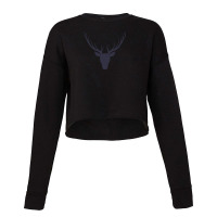 Silhouette Of A Deer Head. Forest Animals. Isolated Cropped Sweater | Artistshot