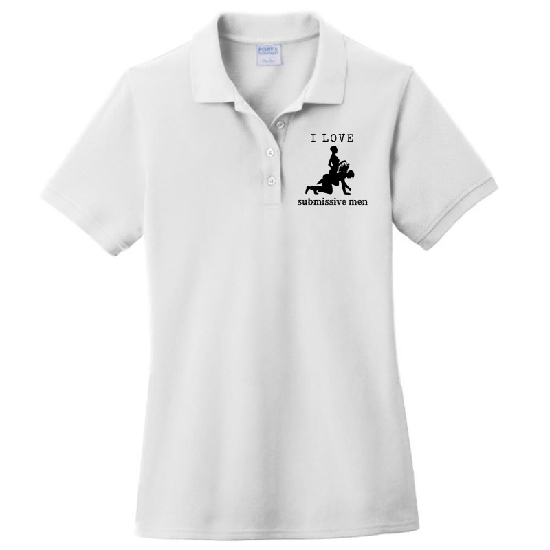 I Love Submissive Men, I Love Submissive, Submissive Men Training, Ladies Polo Shirt by cm-arts | Artistshot