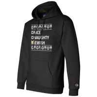 Nice Naughty Jewish Champion Hoodie | Artistshot