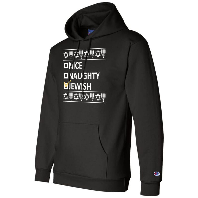 Nice Naughty Jewish Champion Hoodie | Artistshot