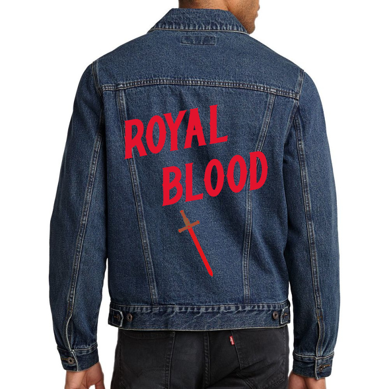 Sword Royal Blood Red Men Denim Jacket by IZAHPOWE | Artistshot