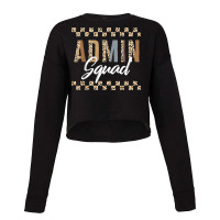 Principal Admin Squad Leopard Administrative Assistant Direc Cropped Sweater | Artistshot