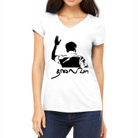 Ilayathalapathy Vijay Thalaiva Tamil Kollywood Politics Women's V-neck T-shirt | Artistshot